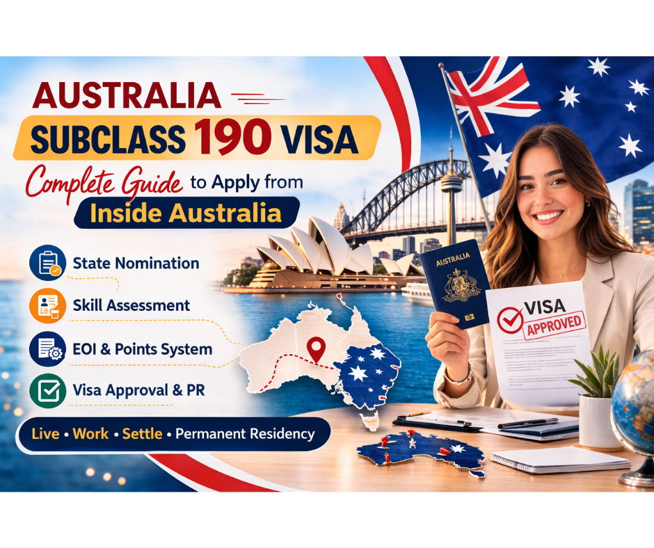 Australia Subclass 190 Visa: Complete Guide to Apply from Inside Australia