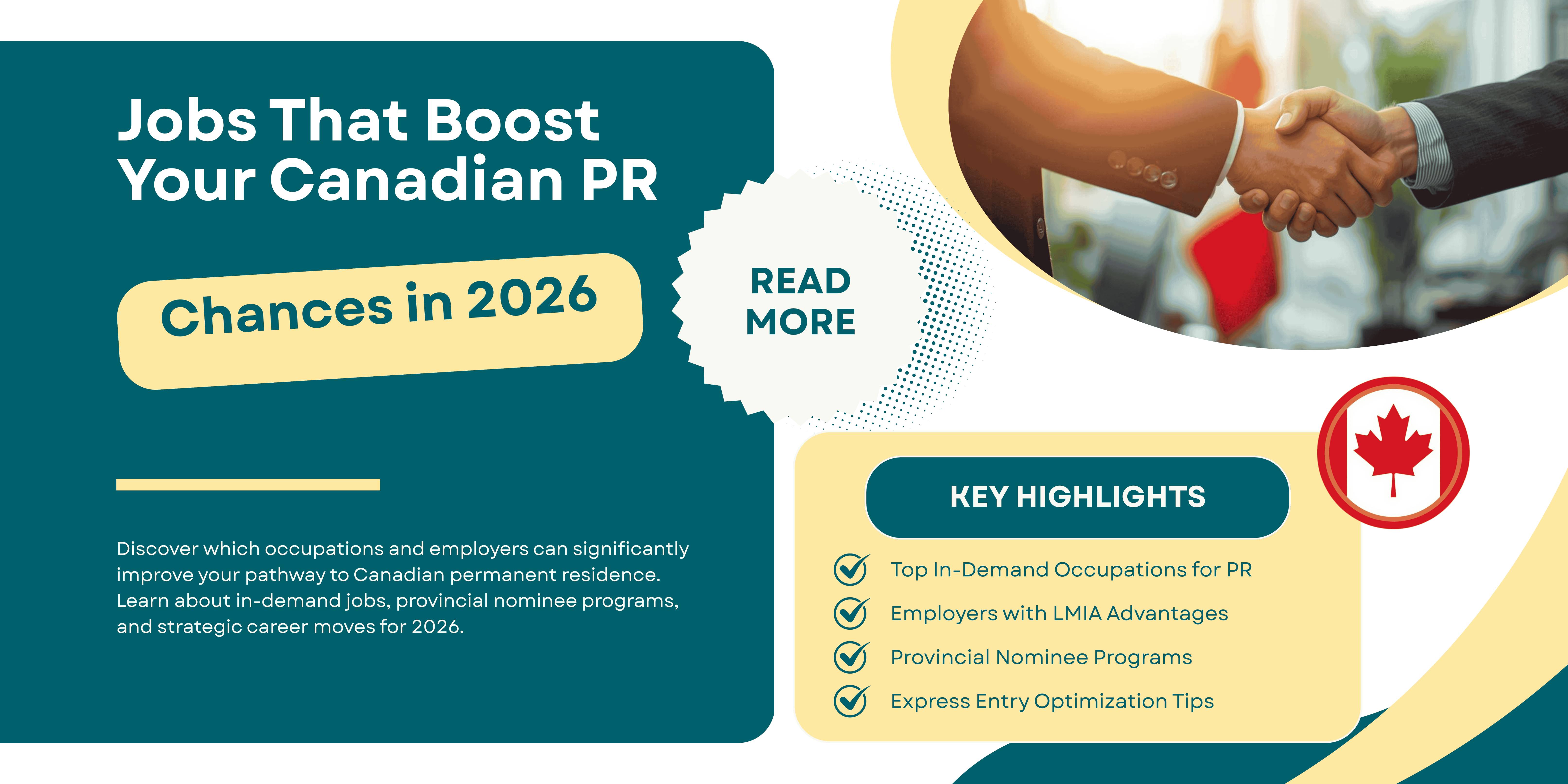 Certain Jobs and Employers That Boost Your Chances of Canadian Permanent Residence 2026