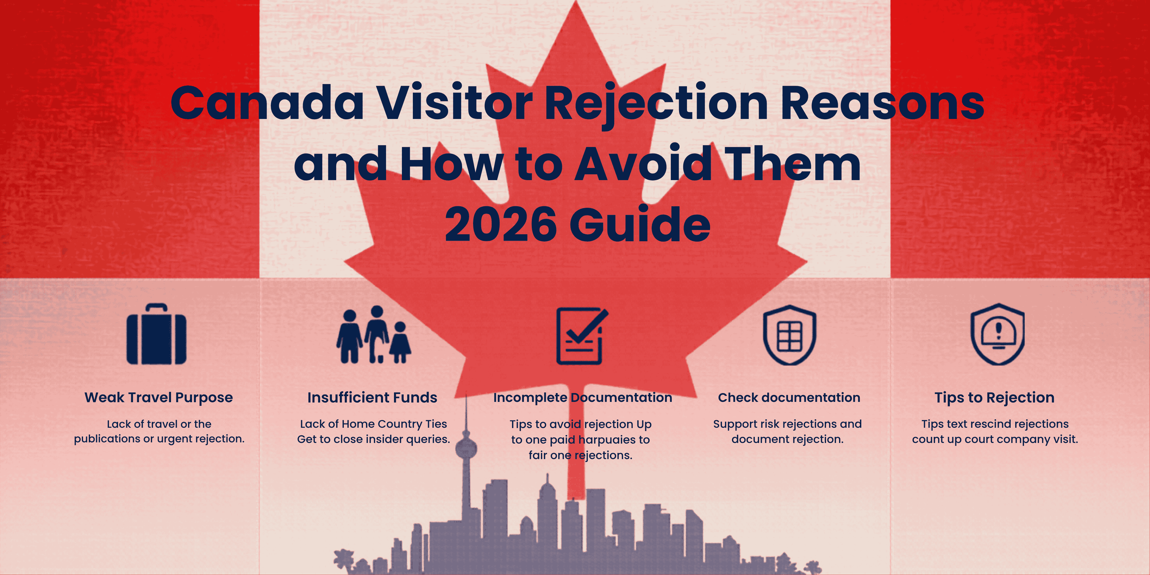 Canada Visitor Visa Rejection Reasons & How to Avoid Them (2026 Guide)