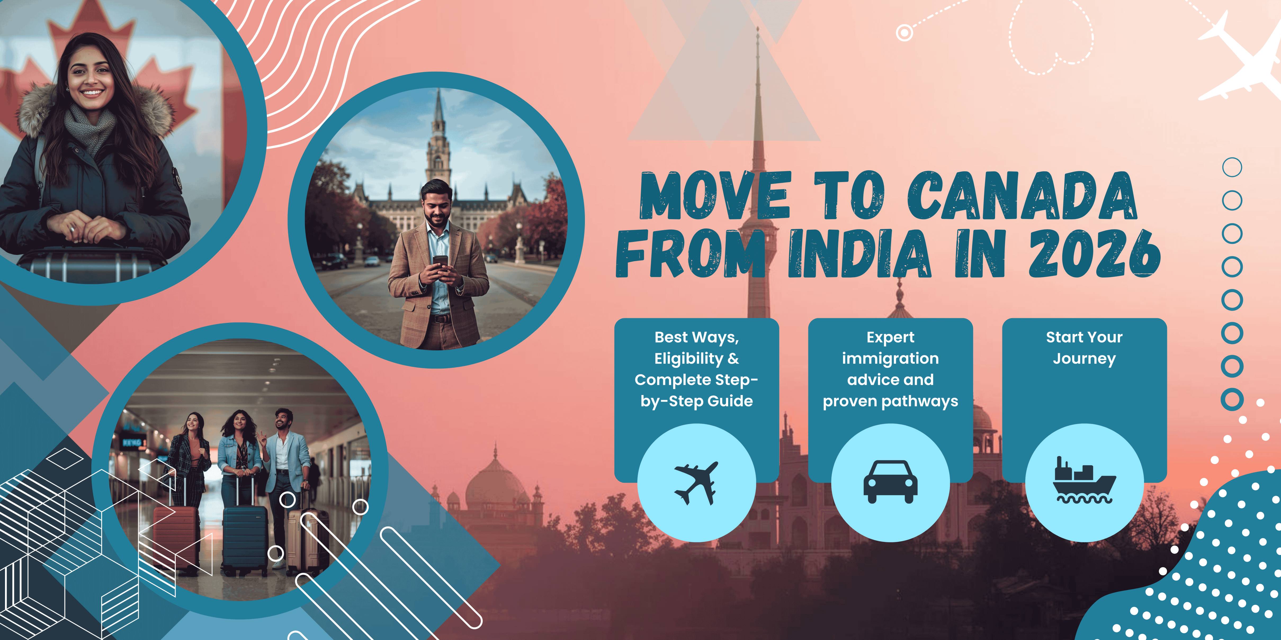 Move to Canada from India in 2026: Best Ways, Eligibility & Complete Step-by-Step Guide